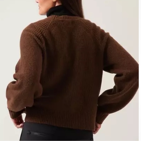 Athleta Layover Crew Neck Merino Wool Blend Sweater - Picture 2 of 8